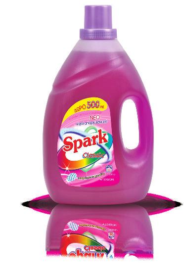 Spark Υγρά απορρυπαντικά ρούχων Spark Classic ροζ 3lt Spark Classic pink 3lt Spark Classic μπλε 3lt Spark Classic blue 3lt Spark