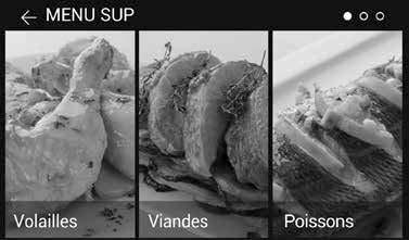 Français visualiser toutes les options possibles, et appuyez sur la recette souhaitée : Vous pouvez, ensuite, sélectionner le poids, la température et la finition de la cuisson en appuyant sur chacun
