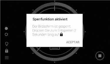 Impulston am Bildschirm ein-/ausschalten. Zum Ändern Zeiger antippen und wischen. c) Werkseinstellungen: Mit dieser Option löschen Sie alle Ofeneinstellungen.
