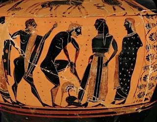 Μενέλαος καὶ Ἀγαμέμνων πορεύονται πρὸς Ὀδυσσέα www.eos.tuwien.ac.at 1. Ὡς δὲ Μενέλαος ᾔσθετο τὴν ἁρπαγὴν, ἧκεν εἰς Μυκήνας πρὸς βασιλέα Ἀγαμέμνονα. 2.