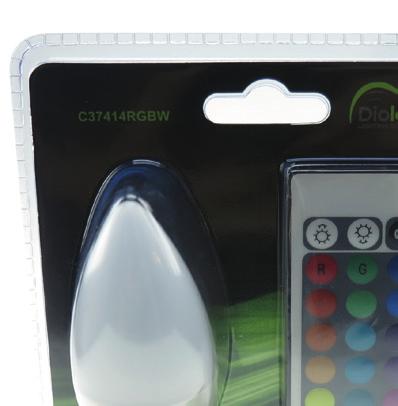 του προσφέρει ο λαμπτήρας LED RGBW. Plug & Play LED RGBW lamp with remote control.