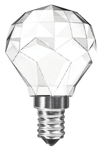 CRYSTAL LED E14 / E27 COB CrystaLED Candle E14 Ra 80 25.