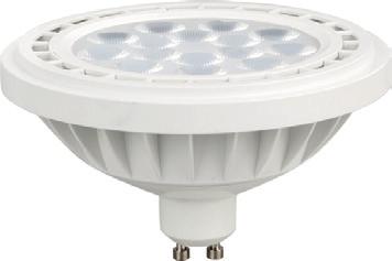 13 ARGU1013CW 6000 1200 20 O 66 x 111 mm 1/20 SMD LED AR111 / GU10 230V Ra