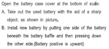 TO INSTALL OR REPLACE BATTERY Electronic kitchen scale - Use instructions LCD: 1. Weight unit (g) 2. Volume unit (ml) 3. Volume unit (fl oz) 4. Weight unit (lb:oz) 5.
