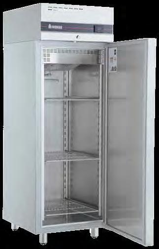 storage space Portes 70mm d'épaisseur Les congélateurs sont équipés d'une résistance électrique sur leur cadre Dégivrage Hot-gas Conçu intérieur pour faciliter le nettoyage clayettes par porte GN /