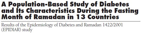 EPIDIAR study group Results of the