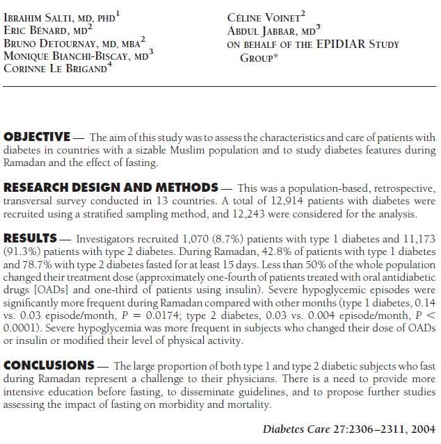 1422/2001 (EPIDIAR) study.