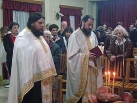 Λιτάνευση τῆς Ἱ. Εἰκόνος τοῦ Ἁγίου πέριξ τοῦ Ἱ. Ναοῦ µας.