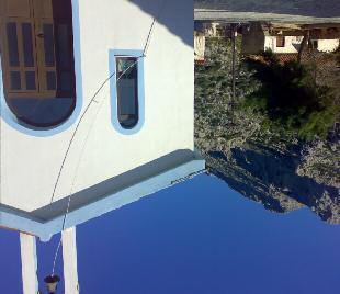 district of Panagia was named after Η εκκλησία της Παναγίας σε χιονισµένο τοπίο The church
