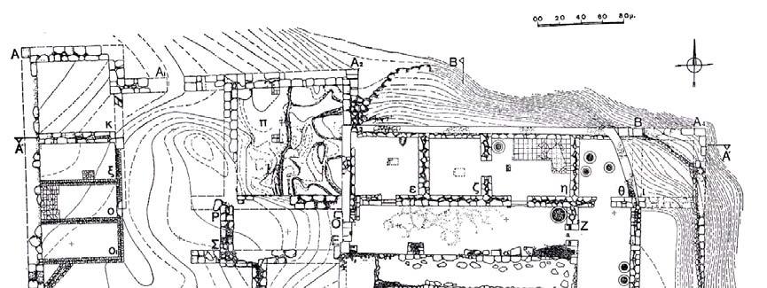 Οι καταπέλτες του «Νεκρομαντείου» Στην κεντρική αίθουσα του «Νεκρομαντείου» του Αχέροντα 1, βρέθηκαν πολυάριθμα χάλκινα και σιδερένια εξαρτήματα που έπεσαν από τον