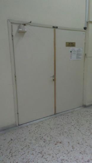 Εικόνα 2 : Υφιστάμενη θύρα εισόδου Τμήματος Συντήρησης Γ.Δ.