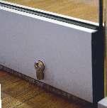 An accordion - type system, with hinges incorporated on the upper and lower profile, so as to enable the concurrent movement of all the panels, just by pulling
