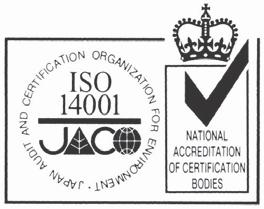 is certified with: ISO 9001 of AENOR, Spain for its Quality Management accordance with the standard ISO 14001 of AENOR Spain for its Environmental Management systems accordance with the standard.