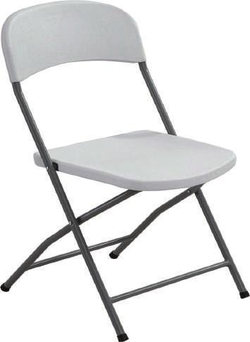 WAVE Πτυσσόμενη καρέκλα από υψηλής πυκνότητας πολυαιθυλένιο και μεταλλικό σκελετό με ηλεκτροστατική βαφή πούδρας.