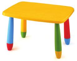 KIDS RECTANGULAR table FUN FOR KIDS SERIES Παιδικό τραπεζάκι μακρόστενο, με