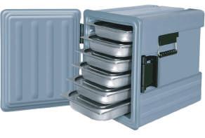 ΚΙΒΩΤΙΑ ΜΕΤΑΦΟΡΑΣ THERMOBOX AVA Κιβώτιο μεταφοράς διατήρησης θερμοκρασίας των τροφίμων για 6 θέσεις G/N-1/1 βάθους 6,5cm, με 12 ράφια τροφίμων.