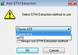 DSM, DTM DSM, DTM DTM Extraction, Start DTM Extraction.