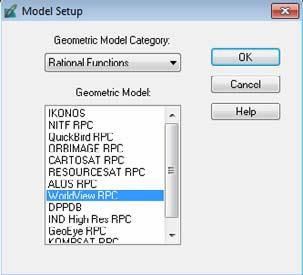 Model Setup, Geometric Model Category. Camera (, 1,.