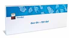 TSV Gel Θερμοευαίσθητο, απορροφήσιμο ζελέ για τη σταθεροποίηση μοσχευμάτων και μεμβρανών Gen-Os + TSV Gel Ένας μοναδικός συνδυασμός για τη σταθεροποίηση του μοσχεύματος Σύνθεση Περιέχει ετερόλογο