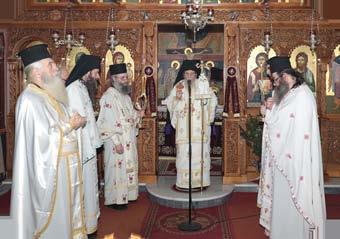 Στὴν Ὁμιλία του, ἀφοῦ ὑπενθύμισε, ὅτι ὁ Ἀείμνηστος Μητροπολίτης μας Κυπριανὸς ( 2013) ἔκανε γνωστὴ τὴν Ἁγία καὶ τῆς ἀφιέρωσε τὸν πρῶτο Ναὸ στὸν ἑλλαδικὸ χῶρο, ἀναφέρθηκε στὸ Βίο καὶ σὲ συγχρονα