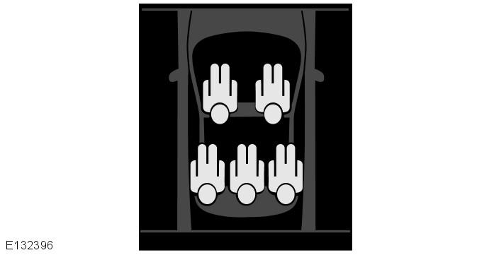 Ζώνες ασφαλείας ΛΕΙΤΟΥΡΓΙΑ BELTMINDER Το σύστημα Beltminder για τα μπροστινά και τα πίσω καθίσματα προειδοποιεί τον οδηγό σε περίπτωση που δεν είναι δεμένη ή ξεδένεται ηζώνη ασφαλείας κάποιου επιβάτη