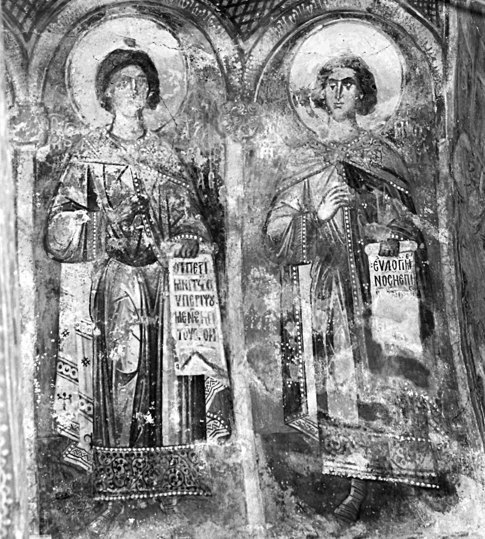Εικ. 8. Pološko. Οι άγιοι Αζαρίας και Μισαήλ (1343). Εικ. 9. Treskavac. Οι άγιοι Ανανίας, Αζαρίας και Μισαήλ (1348).