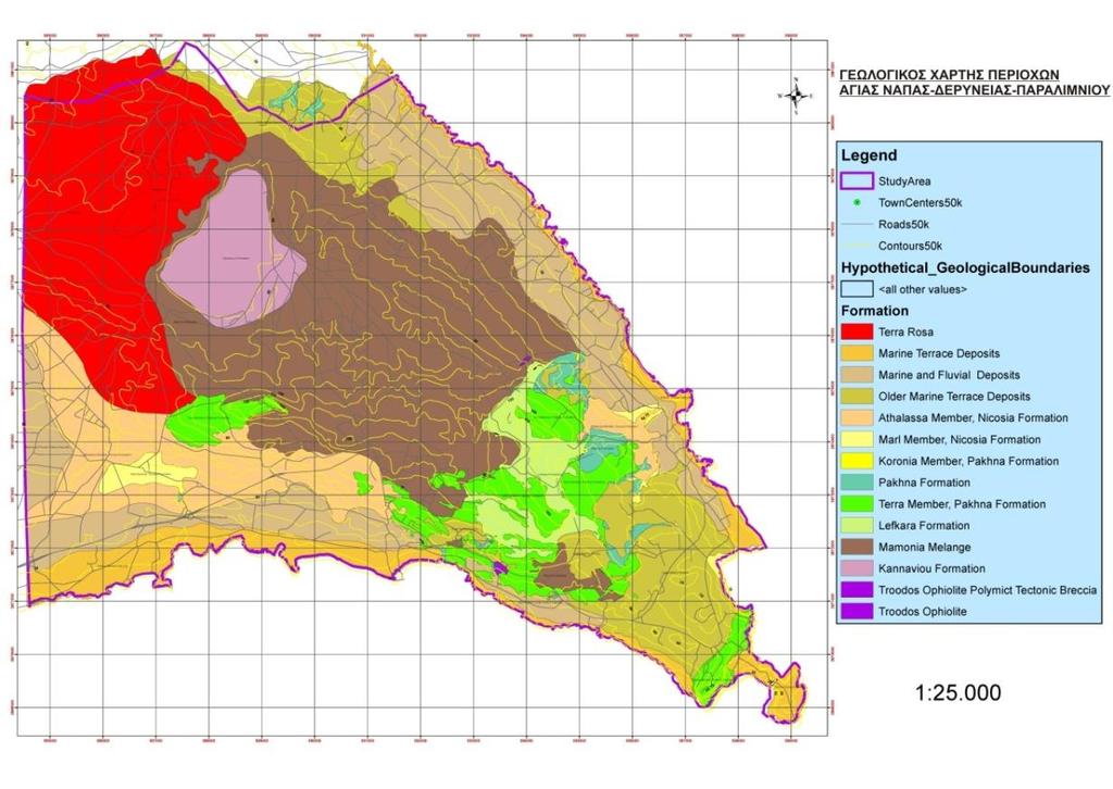 27 θαλάσσιες αναβαθμίδες είναι επιρρεπής σε φαινόμενα κατολισθήσεων ή/και βραχοπτώσεων. Επιπλέον, οι παράλιες ακτές στις περιοχές αυτές υπόκεινται σε θαλάσσια διάβρωση.