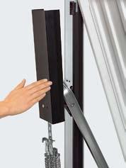 Ευρεσιτεχνία της Hörmann Σύστημα ασφαλείας πολλαπλών ελατηρίων Σε περίπτωση που ένα από τα ελατήρια σπάσει, τα άλλα προστατεύουν την πόρτα.