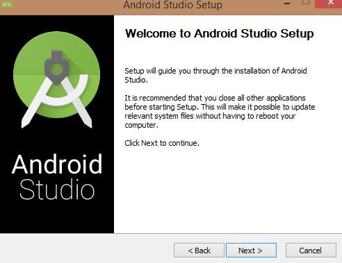 Βήμα 2 - Εγκατάσταση Android Studio στον δικό σας υπολογιστή Αφού εγκαταστήσετε το JDK 8,