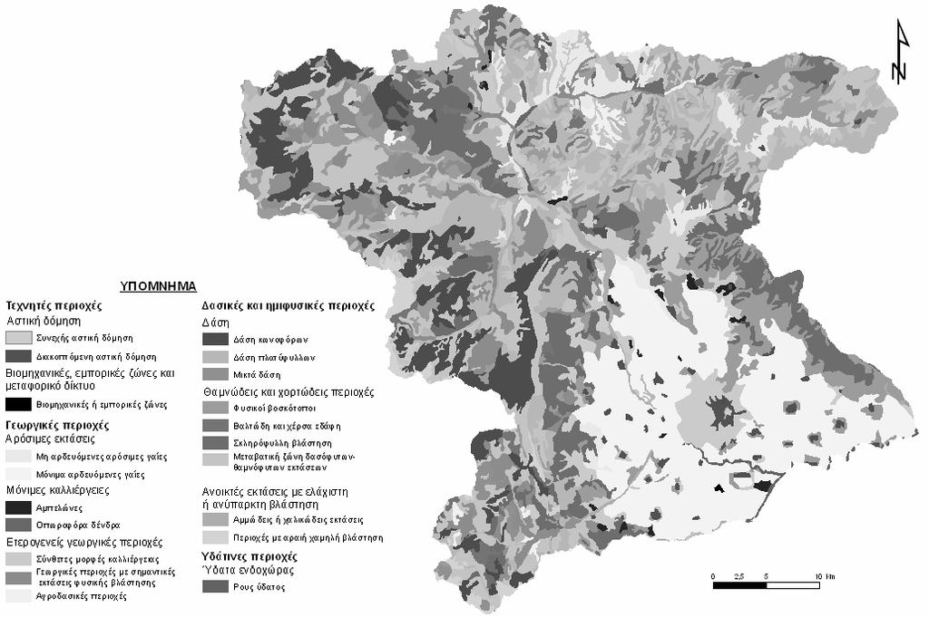 80 ΣΧΗΜΑ 1.6.1.2 1: Χάρτης των χρήσεων γης στην περιοχής μελέτης.