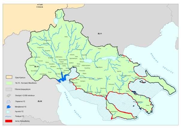 Χάρτης 10: Περιοχές Προστασίας ακτών Κολύμβησης (Οδηγία 2006/7/ΕΚ) 4.4.3.