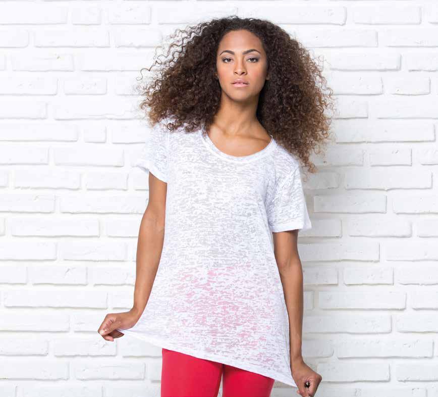 SUBLI BURN OUT REF: SBTSLBOT T-shirt με όψη καμμένου υφάσματος. 120-125γρ.
