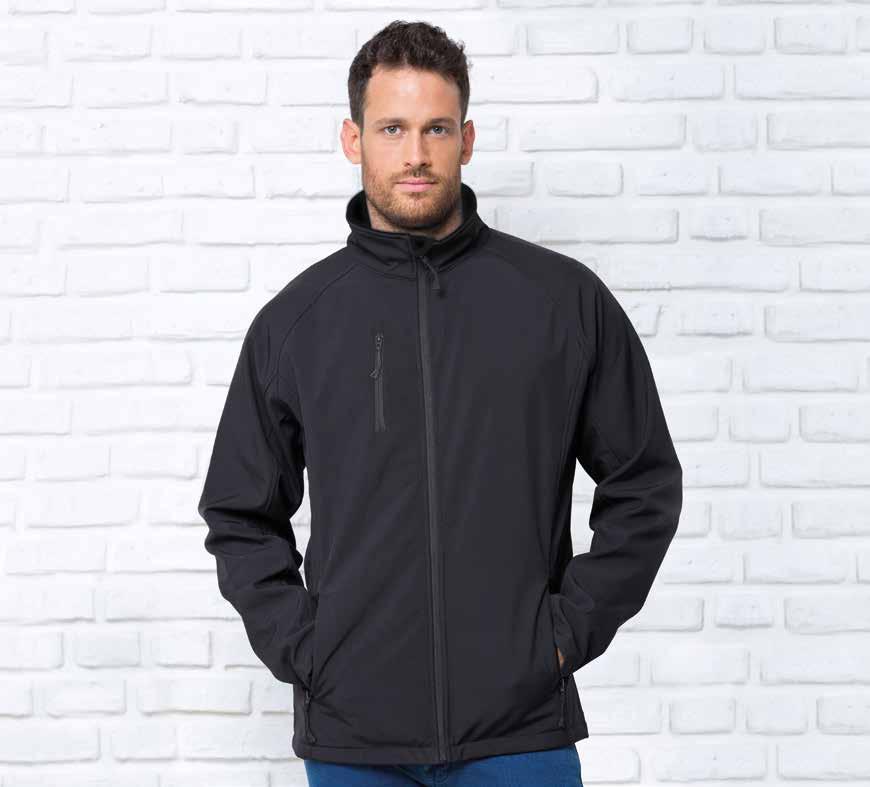 SOFTSHELL JACKET REF: softjack Ζακέτα με φερμουάρ. Πλαϊνές τσέπες. 300 γρ.
