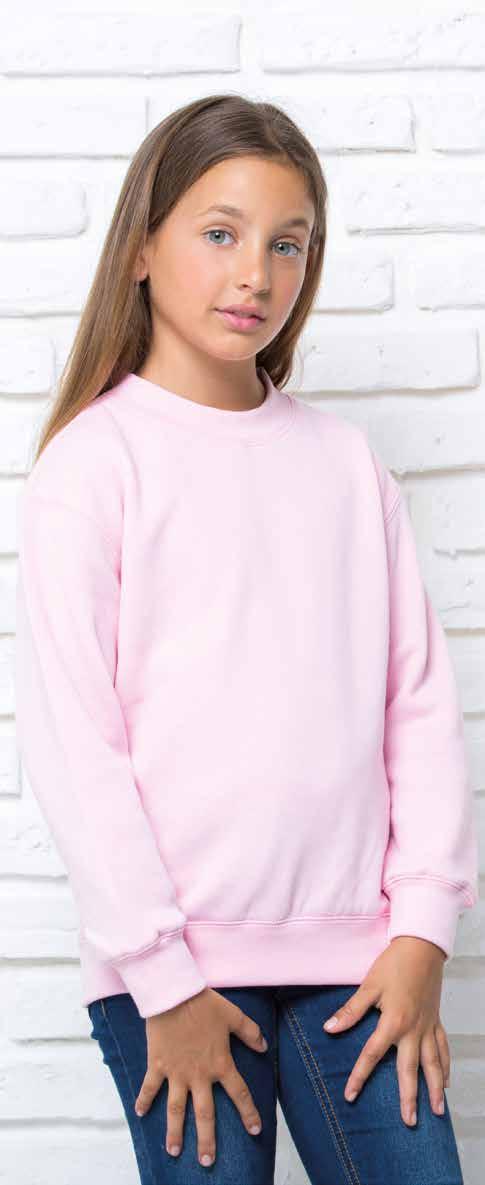 kid sweatshirt REF: swrk290 Φούτερ με διπλό γαζί στη λαιμόκοψη. Lycra rib στο γιακά και μανσέτα με λάστιχο. Lycra rib στο γιακά και μανσέτα με λάστιχο. 290γρ.
