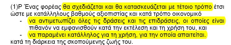 Βάσεις σχεδιασμού των φορέων ΕΝ 1990 Βασικές Απαιτήσεις (requirements)