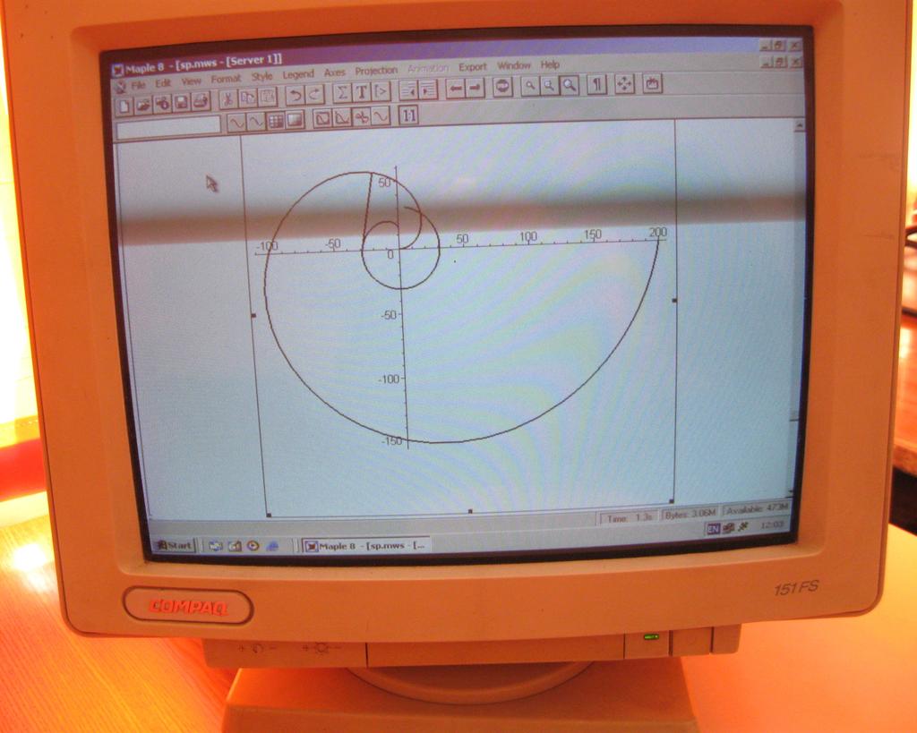 6 Ecuaţia spiralei lui Arhimede = at asigură supraînălţarea pe diviziune impusă. Se calculează ρ' = a şi ρ' ' = 0.