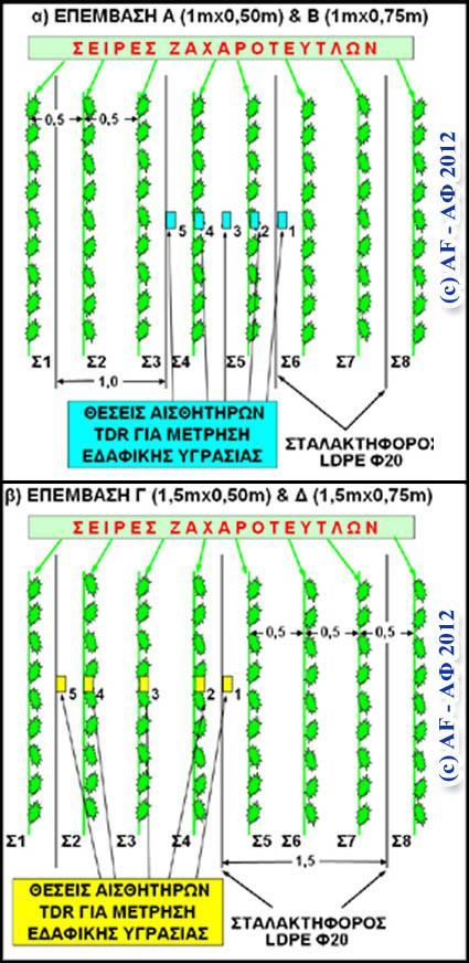 Το αρδευτικό δίκτυο αποτελείται από τον αγωγό μεταφοράς, που ήταν Φ89 μεταλλικοί σωλήνες 6m με ταχυσυνδέσμους, τους πρωτεύοντες και δευτερεύοντες αγωγούς από πολυαιθυλένιο HDPE Φ40/6Atm και Φ25/6Atm