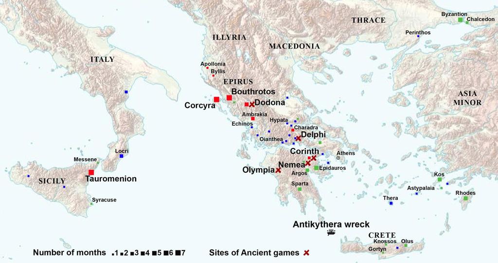 Radio Astronomy and the Antikythera Mechanism 61 The calendar on the Metonic dial ΦΟΙΝΙΚΑΙΟΣ