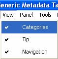 1 Γραφικό περιβάλλον του Generic Metadata Tagging Toolkit Οι βασικές λειτουργίες της