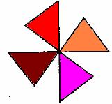 Συμμετρικά σχήματα ως προς σημείο όταν το σχήμα περιστραφεί γύρω από ένα σημείο του επιπέδου