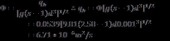 Παράδειγμα υπολογισμού 1 (συνέχεια) (β) Το μεταφερόμενο φορτίο q b θα
