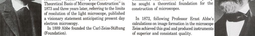 Carl-Zeiss-Stiftung (Foundation) Carl Zeiss (1816-1888): ο εφαρμοστής τη θεωρία Abbe και