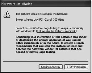 Ενδέχεται τα Windows να σας επισημάνουν ότι το πρόγραμμα οδήγησης δεν είναι πιστοποιημένο.