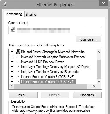 4 Εμφανίστε τις ρυθμίσεις TCP/IP.