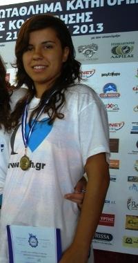 Νησιώτη Αλεξάνδρα Πανελλήνιο Πρωτάθλημα Κατηγοριών 2η θέση 4Χ200μ Γυναικών 2η θέση