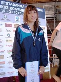 Χατζοπούλου Χριστίνα Πανελλήνιο Πρωτάθλημα Κατηγοριών 2 η θέση 400μ
