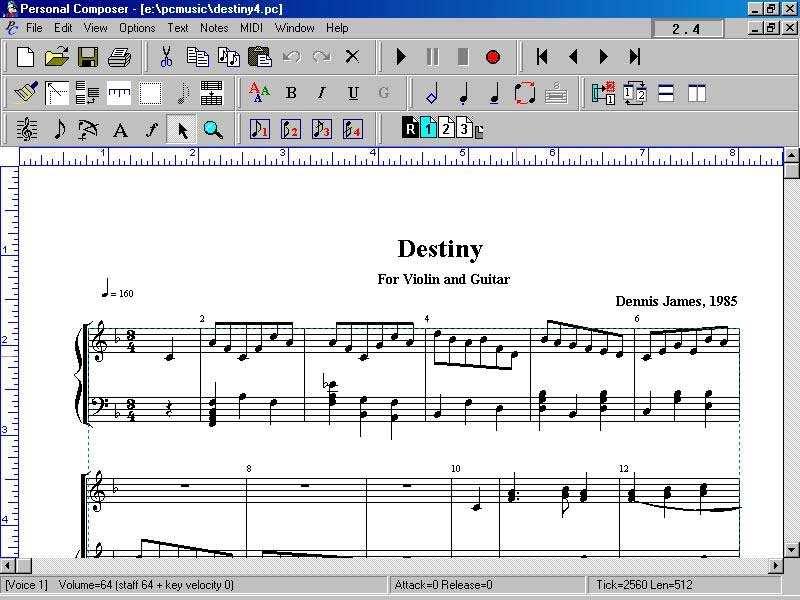 Εικόνα 28 Personal Composer 4.3.12. MusicTime Deluxe Το MusicTime Deluxe αποτελεί ίσως τον ευκολότερο τρόπο δηµιουργίας µουσικής στον υπολογιστή µε χρήση της κάρτας ήχου ή MIDI οργάνου.