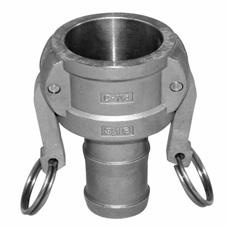 Camlock, coupler hose shank, 1/2 1 11/2 21/2 4 3/4 11/4 2 3 6