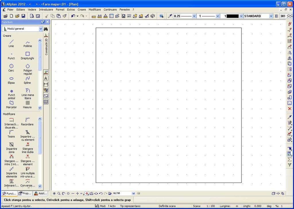 Tutorial de baza 2BCapitolul 2: Crearea si Modificarea Elementelor 2D 117 78 Selectati Latime motiv in paleta Functiuni (familia Modul general, Editor-motive, zona Modificare) si introduceti Ce