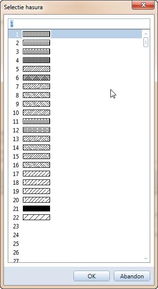 Tutorial de baza 2BCapitolul 2: Crearea si Modificarea Elementelor 2D 69 5 Efectuati setarile in fereastra de dialog Definitii hasura.